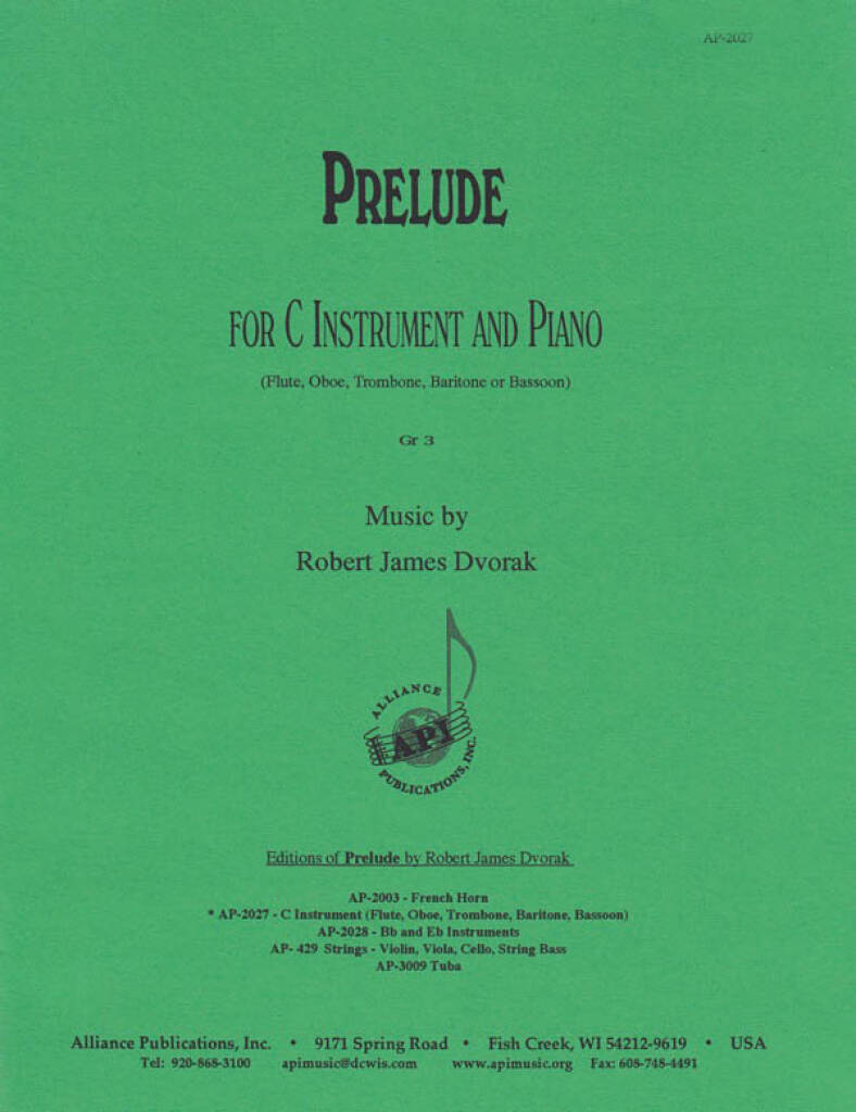 Prelude For C Instrument & Piano